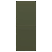 Rastrelliera per Legna da Ardere Verde Oliva 40x30x75 cm 864194