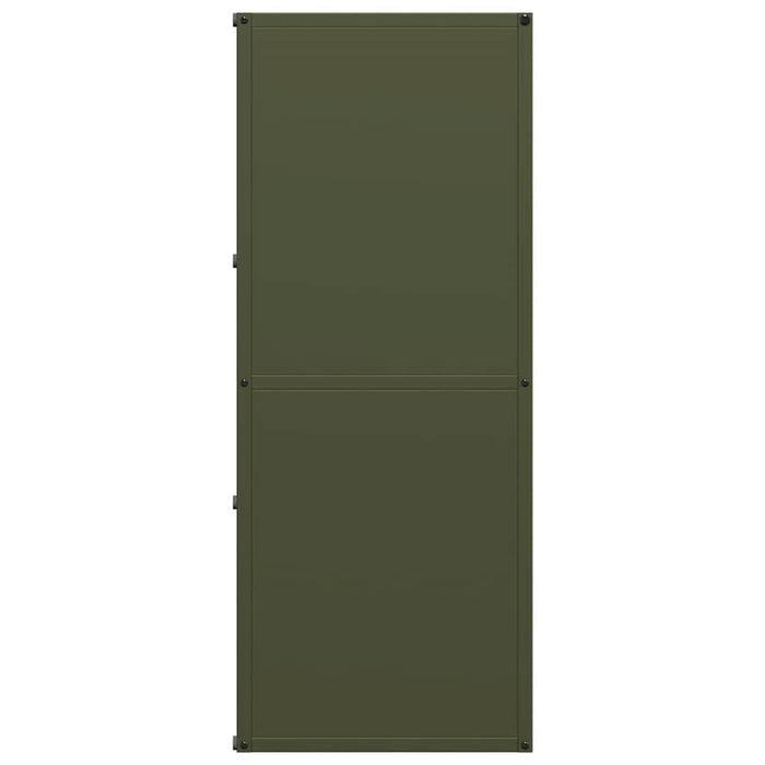Rastrelliera per Legna da Ardere Verde Oliva 40x30x75 cm 864194
