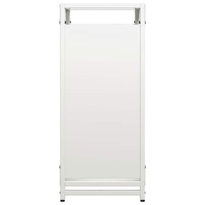 Rastrelliera per Legna da Ardere-Portalegna Bianca 44x28x65 cm