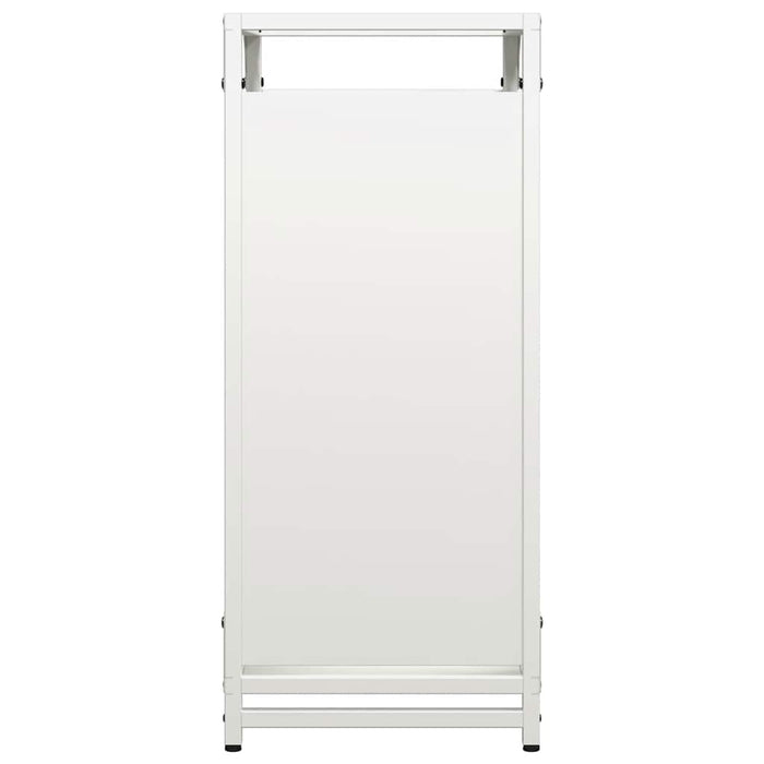 Rastrelliera per Legna da Ardere-Portalegna Bianca 44x28x65 cm