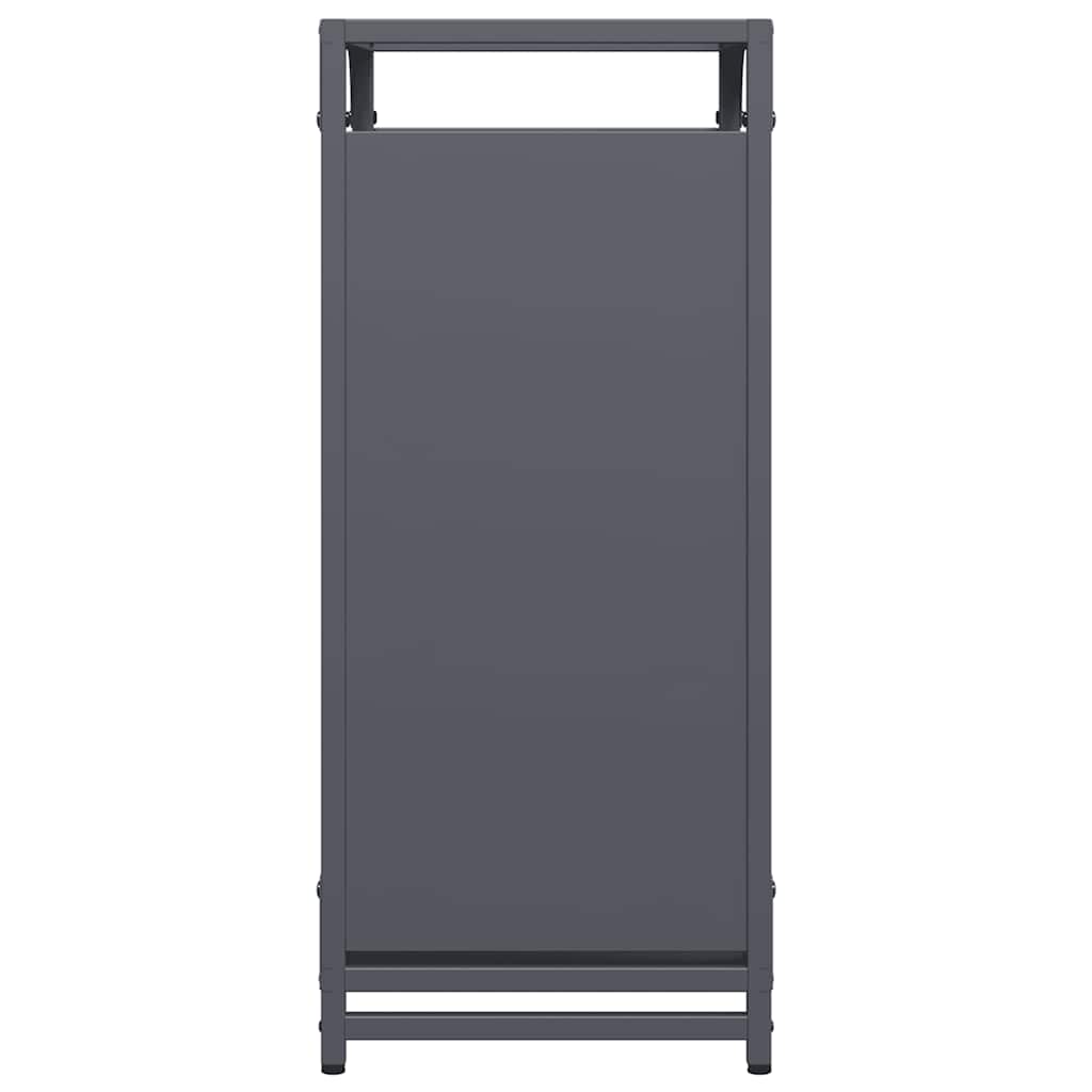 Rastrelliera per Legna da Ardere Antracite 44x28x65 cm 864197