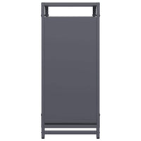 Rastrelliera per Legna da Ardere Antracite 44x28x65 cm 864197