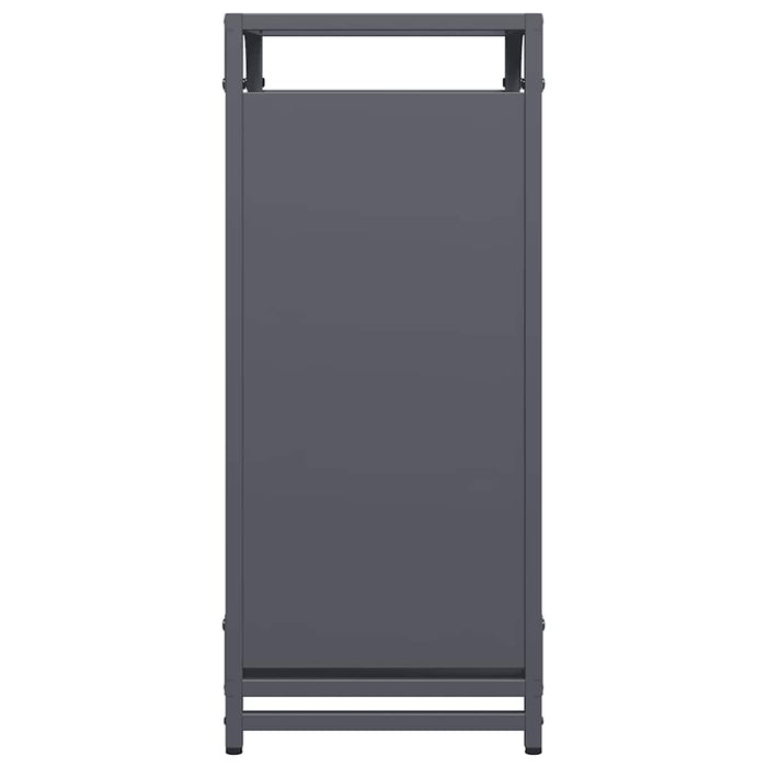 vidaXL Rastrelliera per Legna da Ardere Antracite 44x28x65 cm