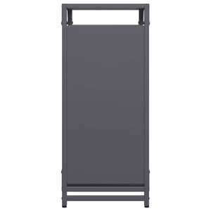 Rastrelliera per Legna da Ardere-Portalegna Antracite 44x28x65 cm