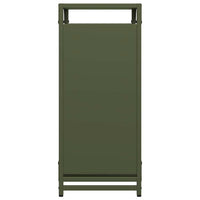 Rastrelliera per Legna da Ardere Verde Oliva 44x28x65 cm 864198