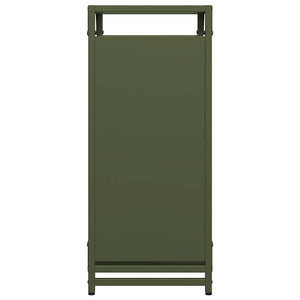 Rastrelliera per Legna da Ardere Verde Oliva 44x28x65 cm 864198