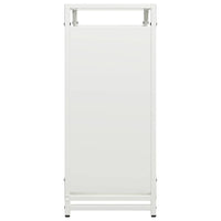 Rastrelliera per Legna da Ardere-Portalegna Bianca 60x28x65 cm