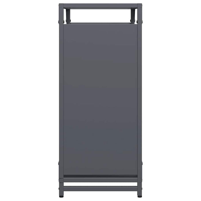 Rastrelliera per Legna da Ardere-Portalegna Antracite 60x28x65 cm