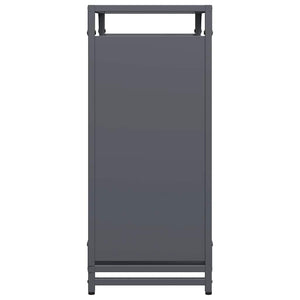 Rastrelliera per Legna da Ardere Antracite 60x28x65 cm 864201