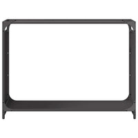 Rastrelliera per Legna da Ardere Nera 90x28x65 cm 864203