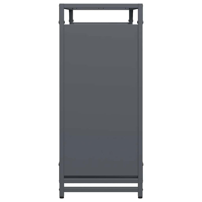 Rastrelliera per Legna da Ardere Antracite 90x28x65 cm 864205