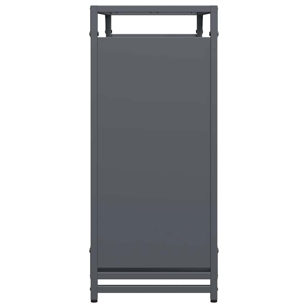 vidaXL Rastrelliera per Legna da Ardere Antracite 90x28x65 cm