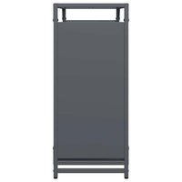 vidaXL Rastrelliera per Legna da Ardere Antracite 90x28x65 cm