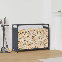 Rastrelliera per Legna da Ardere-Portalegna Antracite 90x28x65 cm