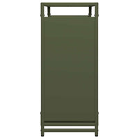 Rastrelliera per Legna da Ardere-Portalegna Verde Oliva 90x28x65 cm