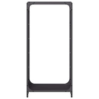 Rastrelliera per Legna da Ardere Nera 44x28x90 cm 864207