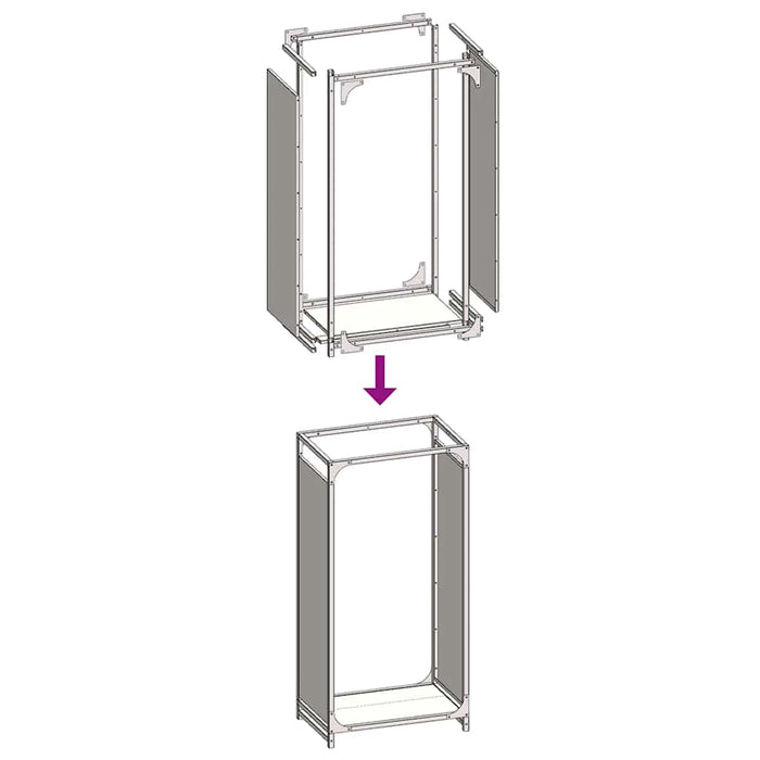 vidaXL Rastrelliera per Legna da Ardere Nera 44x28x90 cm