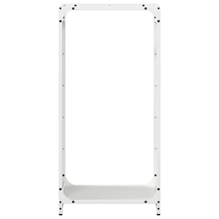 Rastrelliera per Legna da Ardere-Portalegna Bianca 44x28x90 cm