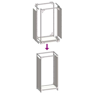 Rastrelliera per Legna da Ardere Bianca 44x28x90 cm 864208