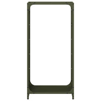 Rastrelliera per Legna da Ardere Verde Oliva 44x28x90 cm 864210