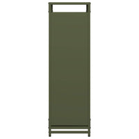 Rastrelliera per Legna da Ardere Verde Oliva 44x28x90 cm 864210