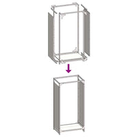 vidaXL Rastrelliera per Legna da Ardere Verde Oliva 44x28x90 cm
