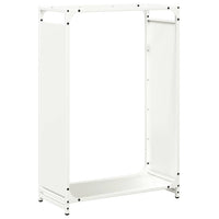 vidaXL Rastrelliera per Legna da Ardere Bianca 60x28x90 cm