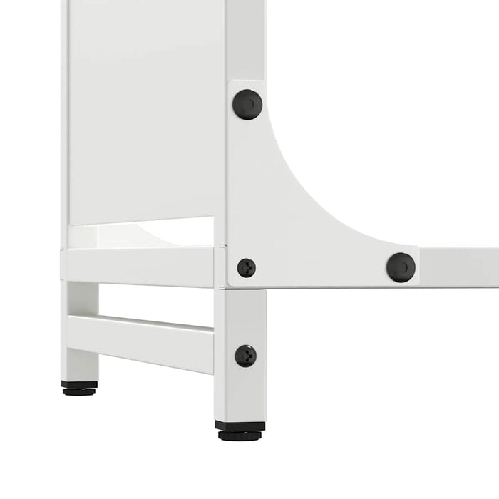 Rastrelliera per Legna da Ardere-Portalegna Bianca 60x28x90 cm