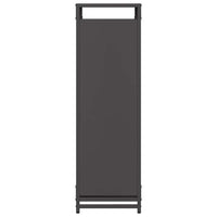 Rastrelliera per Legna da Ardere Nera 90x28x90 cm