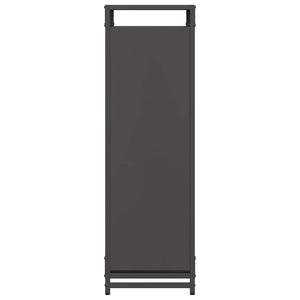 Rastrelliera per Legna da Ardere Nera 90x28x90 cm 864215