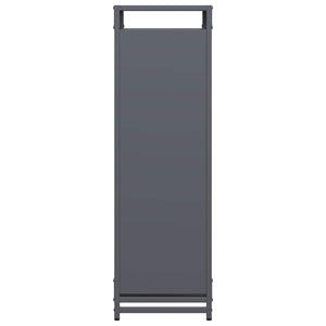 Rastrelliera per Legna da Ardere Antracite 90x28x90 cm 864217