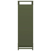 Rastrelliera per Legna da Ardere Verde Oliva 90x28x90 cm 864218