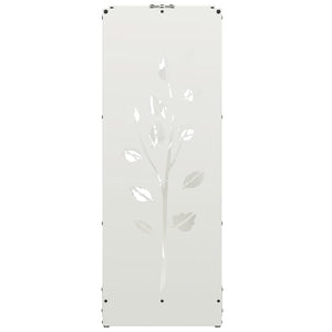 Rastrelliera per Legna da Ardere Bianca 40x30x80 cm 864220