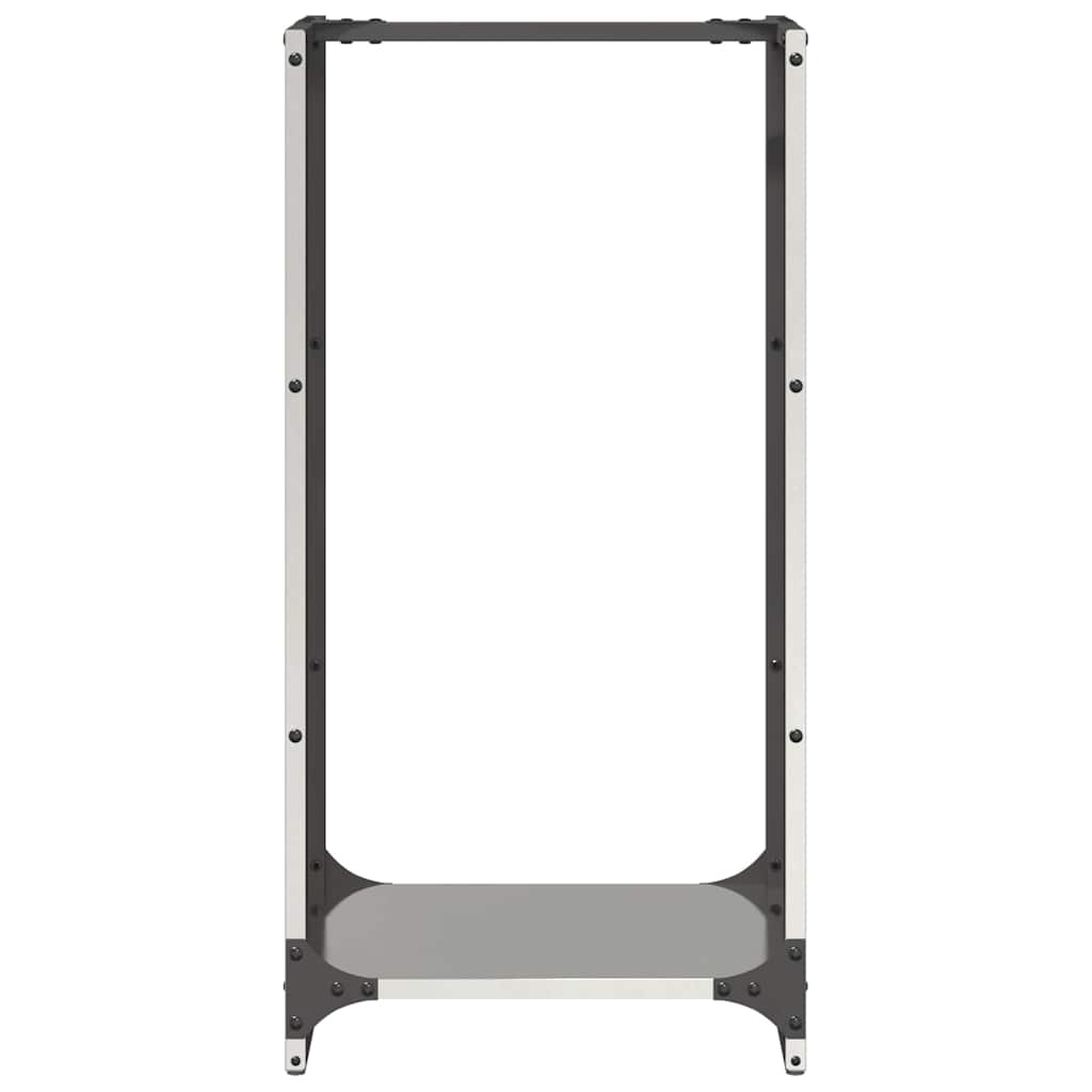 Rastrelliera per Legna da Ardere 40x30x80 cm in Acciaio Inox 864223