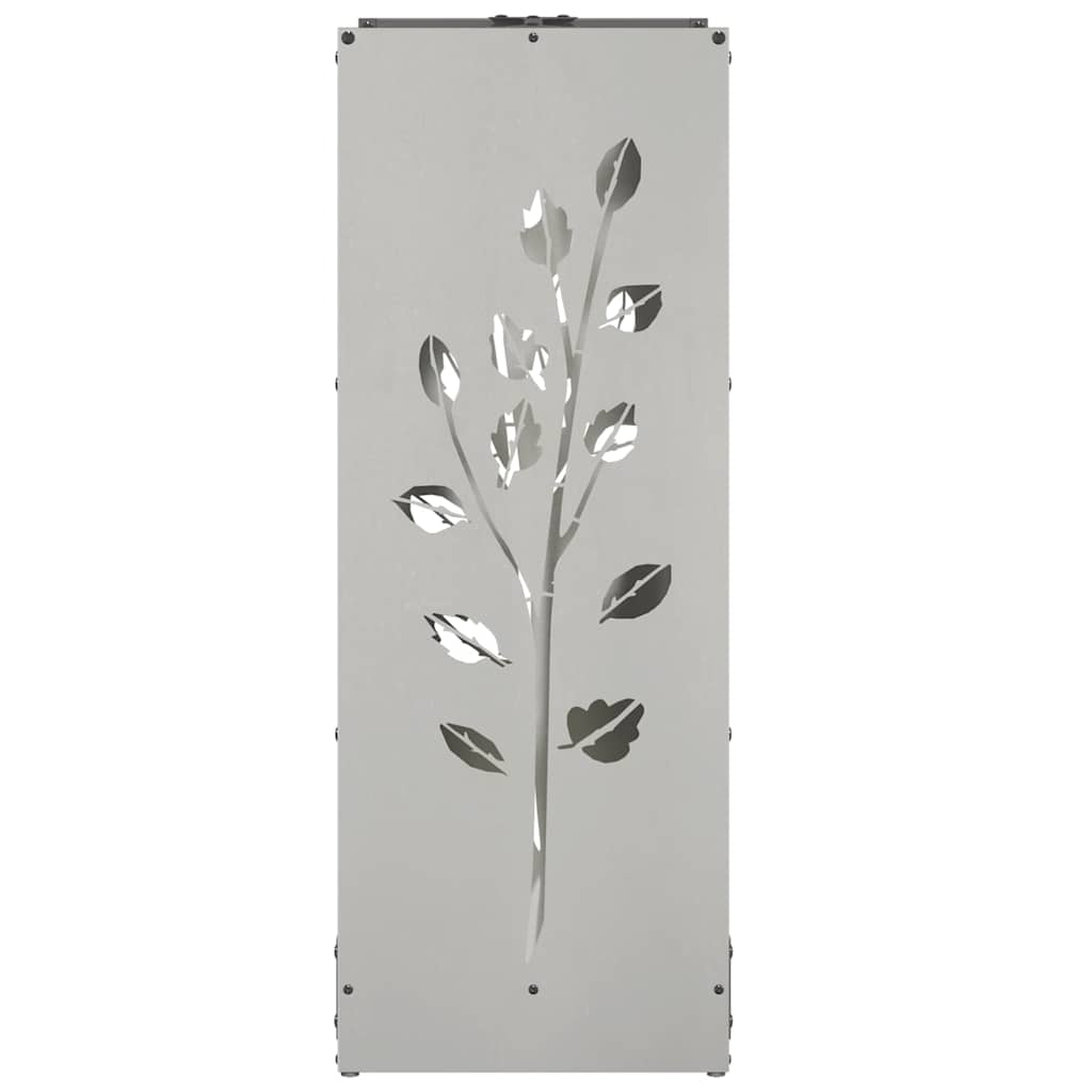 Rastrelliera per Legna da Ardere 40x30x80 cm in Acciaio Inox 864223
