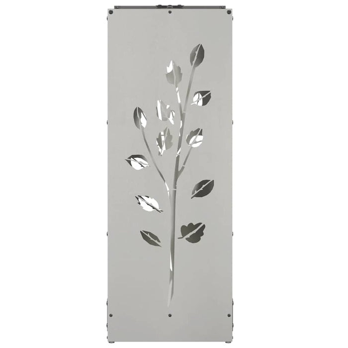 Rastrelliera per Legna da Ardere 40x30x80 cm in Acciaio Inox 864223