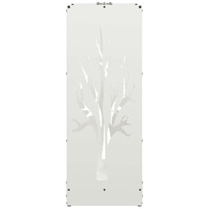 vidaXL Rastrelliera per Legna da Ardere Bianca 40x30x80 cm