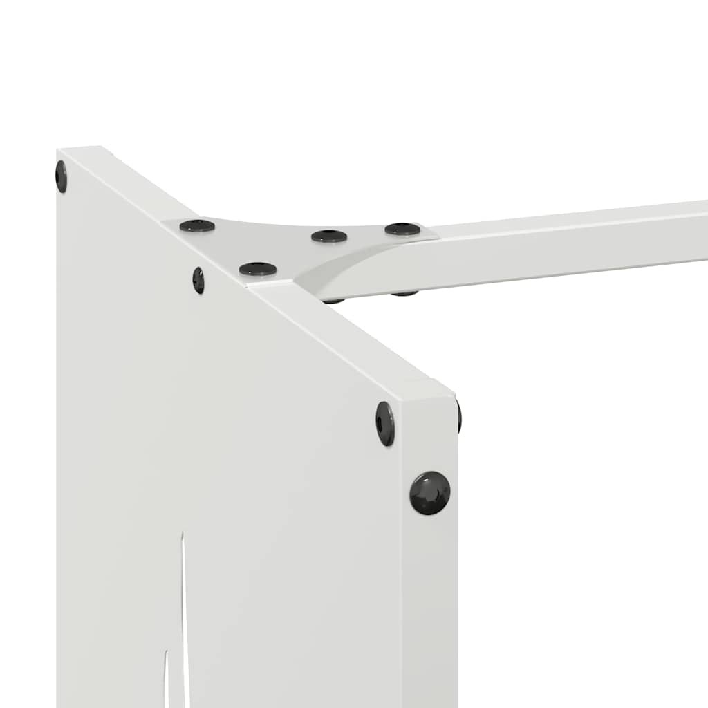 Rastrelliera per Legna da Ardere Bianca 40x30x80 cm 864226