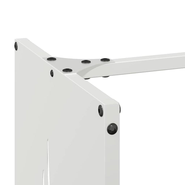 Rastrelliera per Legna da Ardere Bianca 40x30x80 cm 864226