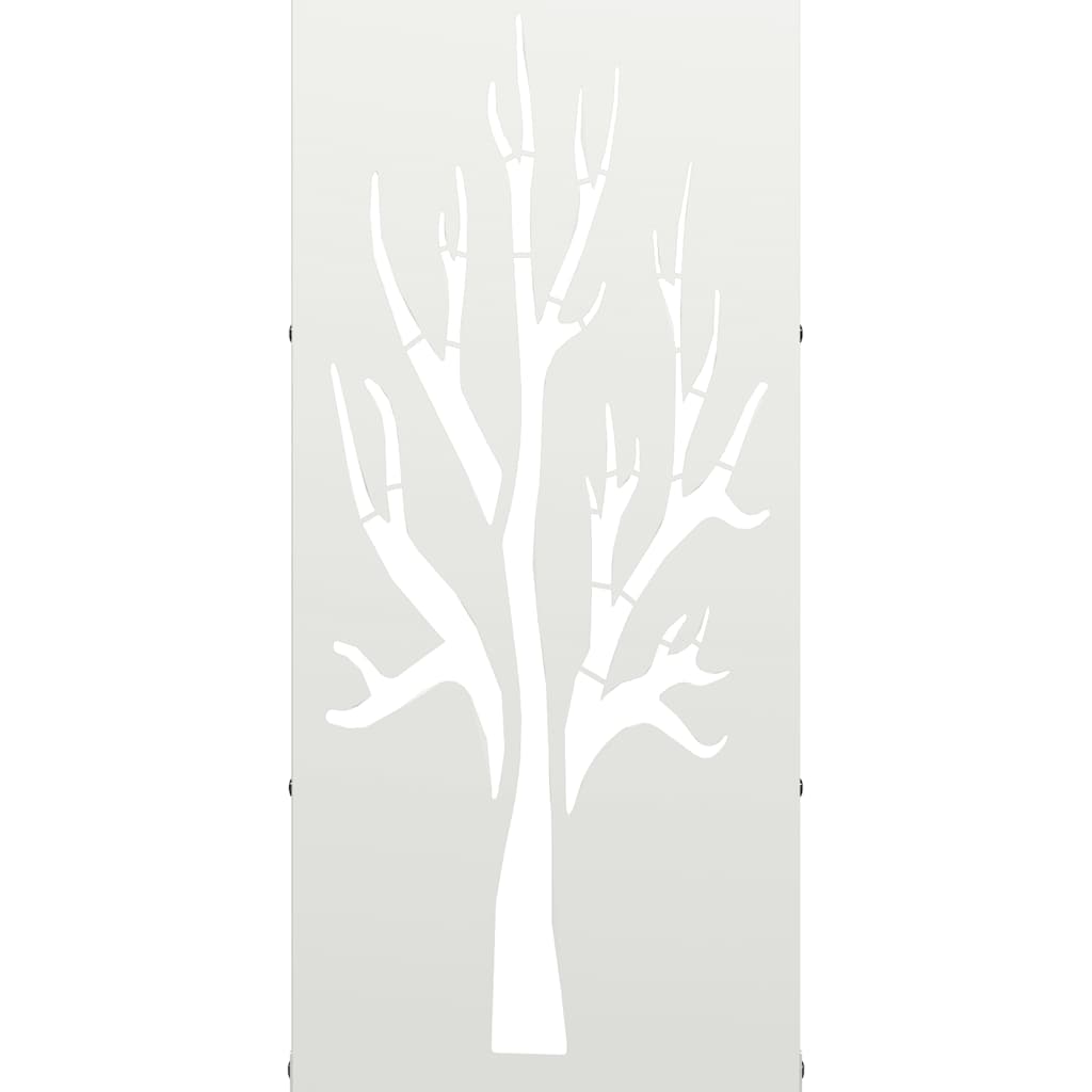 vidaXL Rastrelliera per Legna da Ardere Bianca 40x30x80 cm