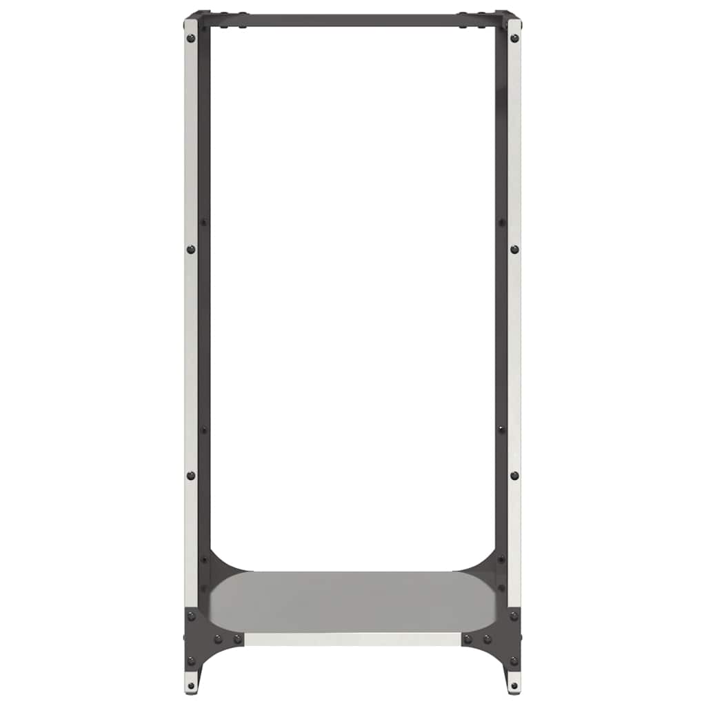 Rastrelliera per Legna da Ardere 40x30x80 cm in Acciaio Inox 864229
