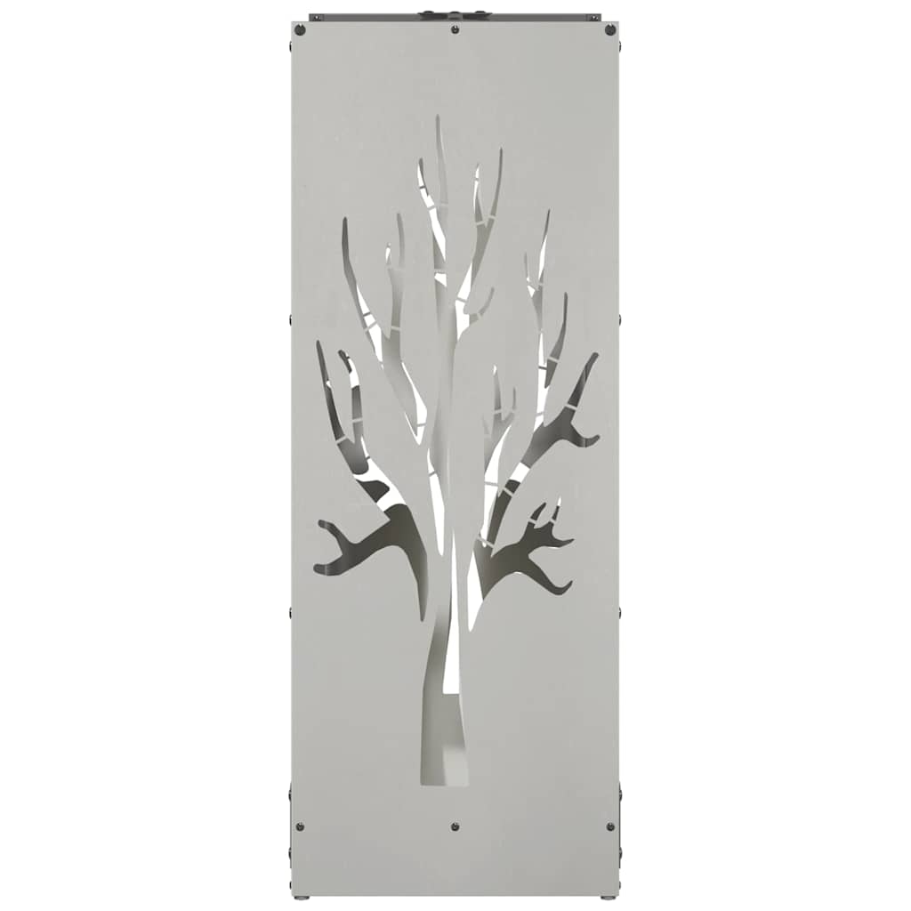 Rastrelliera per Legna da Ardere-Portalegna 40x30x80 cm in Acciaio Inox 895192