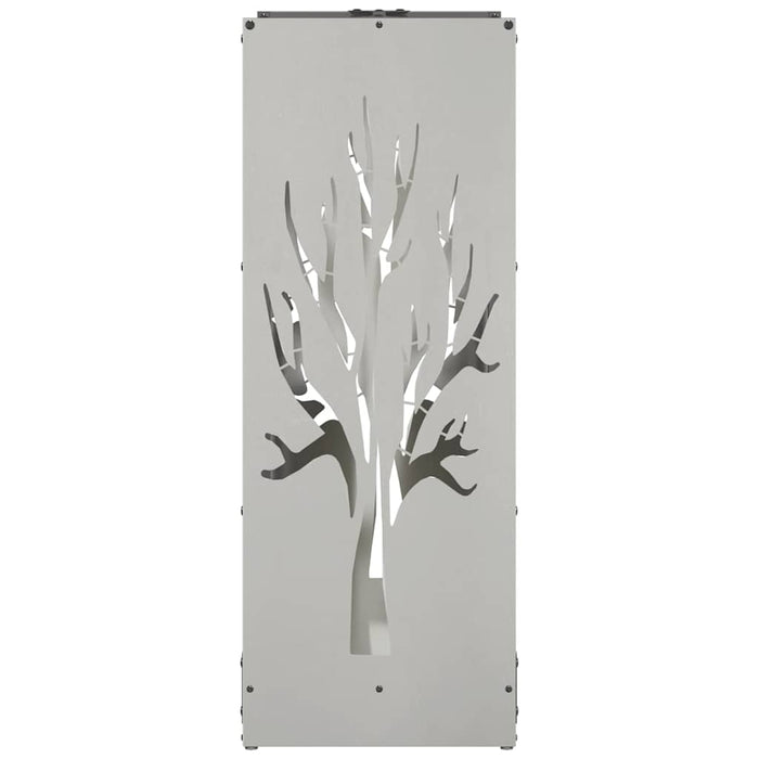 Rastrelliera per Legna da Ardere 40x30x80 cm in Acciaio Inox