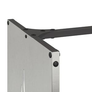 Rastrelliera per Legna da Ardere 40x30x80 cm in Acciaio Inox 864229