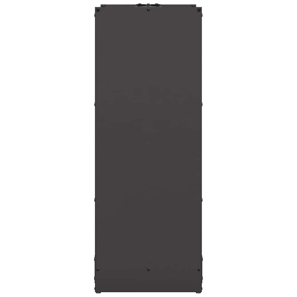 vidaXL Rastrelliera per Legna da Ardere Nera 40x30x80 cm