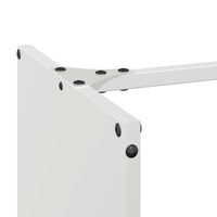 Rastrelliera per Legna da Ardere-Portalegna Bianca 40x30x80 cm 398847