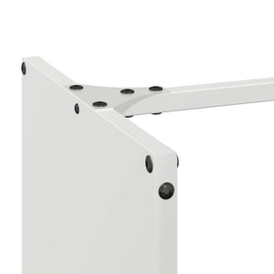 Rastrelliera per Legna da Ardere Bianca 40x30x80 cm 864232