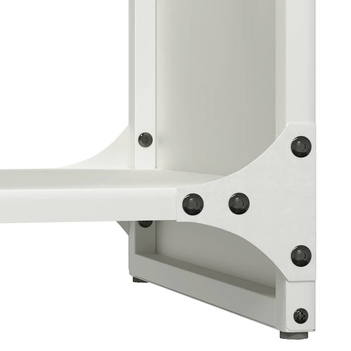 Rastrelliera per Legna da Ardere Bianca 40x30x80 cm 864232