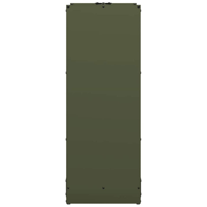 Rastrelliera per Legna da Ardere Verde Oliva 40x30x80 cm 864234