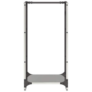 Rastrelliera per Legna da Ardere 40x30x80 cm in Acciaio Inox 864235